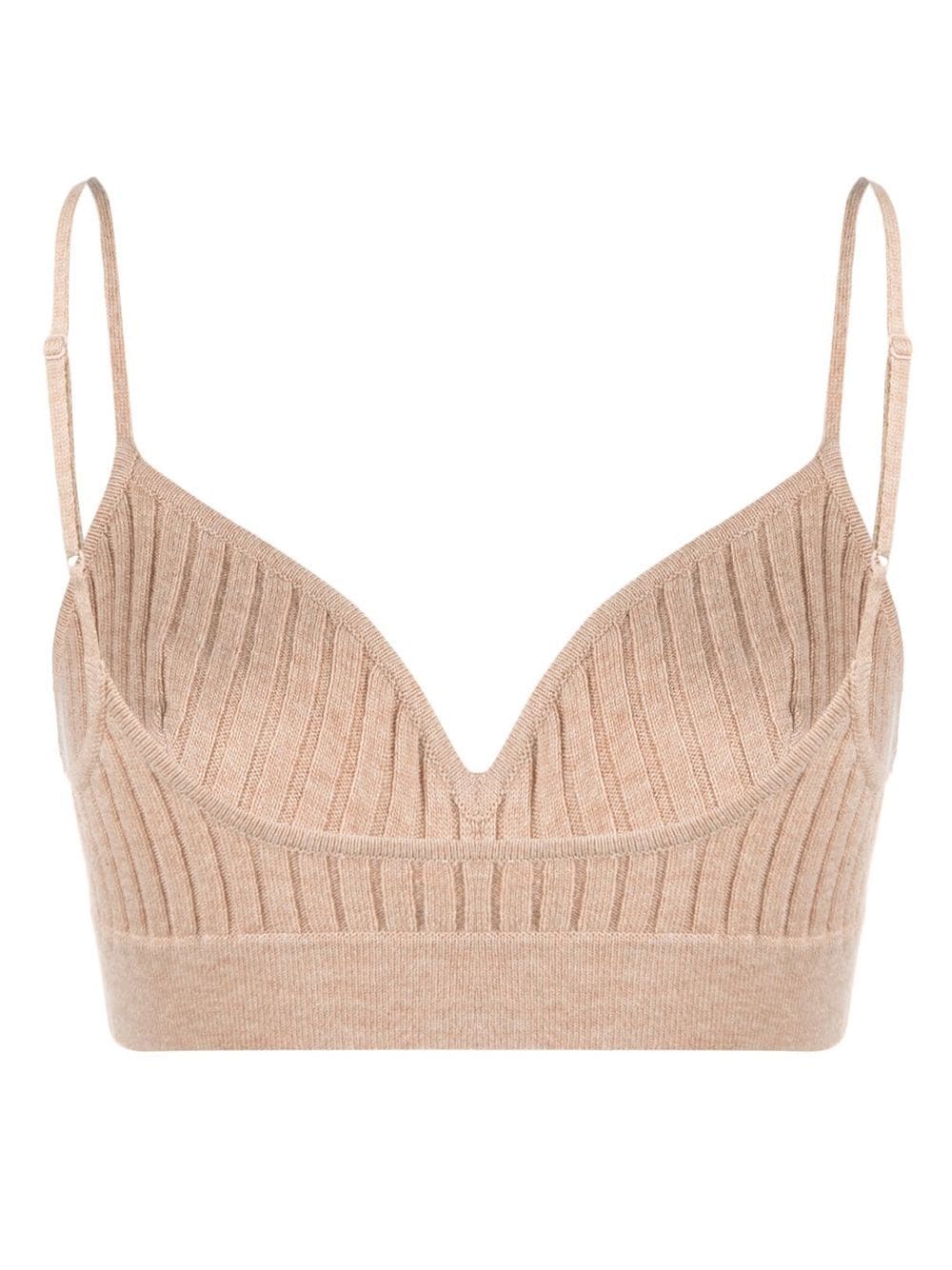 ERES ribbed knitted bralette top