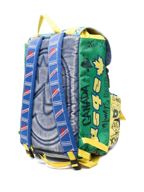 Dsquared2 Invicta Jolly colour-block backpack - Image 3
