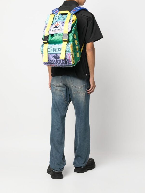 Dsquared2 Invicta Jolly colour-block backpack - Image 2