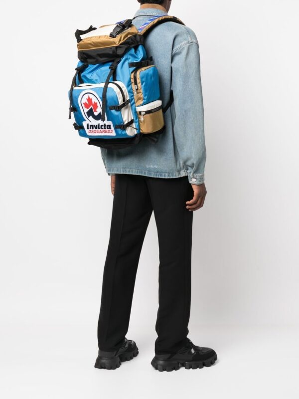 Dsquared2 patch-detail colour-block backpack - Image 2