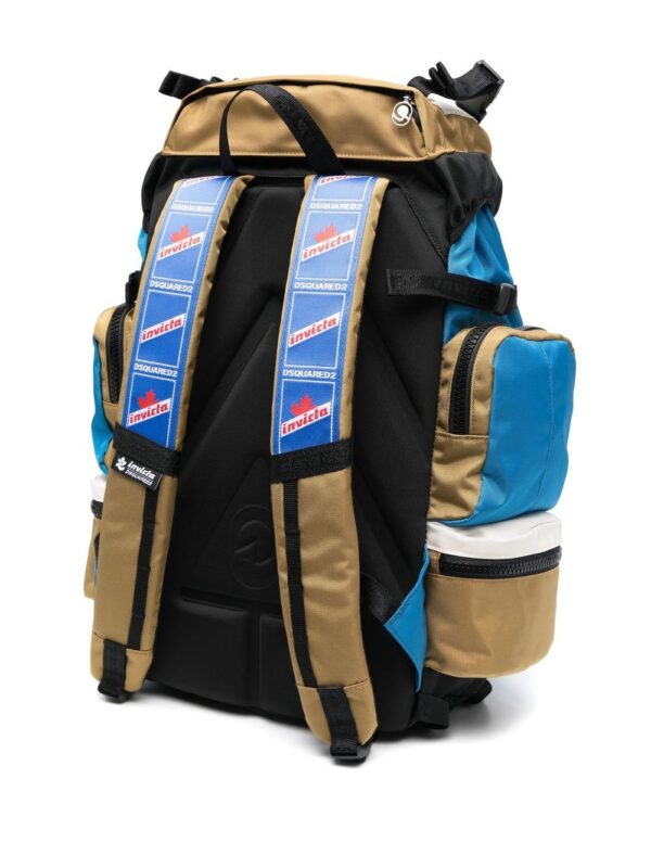 Dsquared2 patch-detail colour-block backpack - Image 3