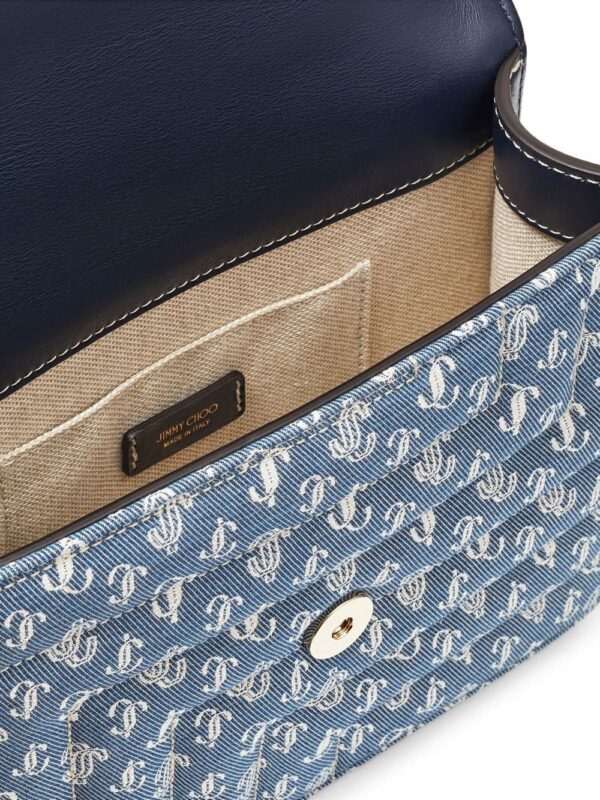 Jimmy Choo Avenue Quad denim shoulder bag - Image 5