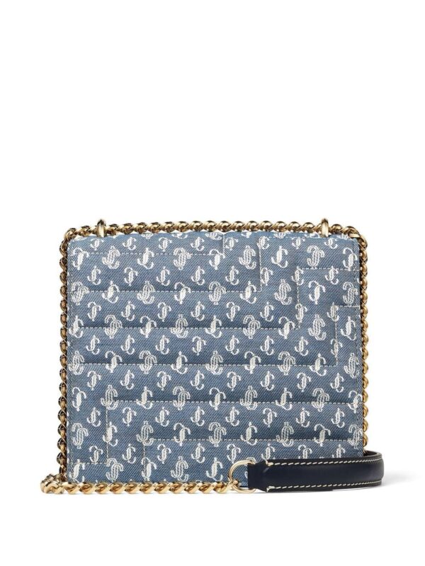 Jimmy Choo Avenue Quad denim shoulder bag - Image 3