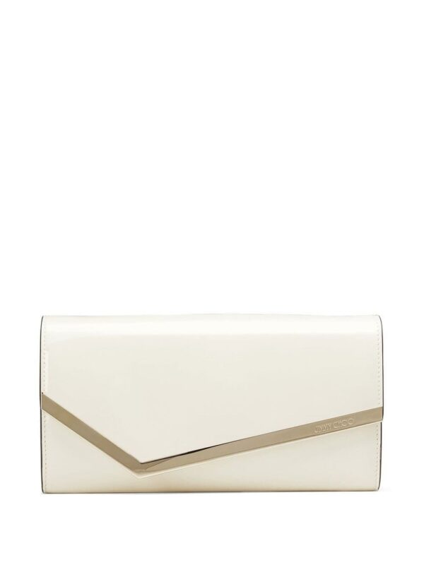 Jimmy Choo Emmie leather clutch bag