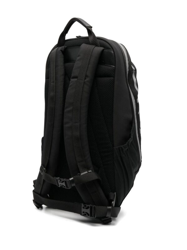 Moncler logo-print leather backpack - Image 3