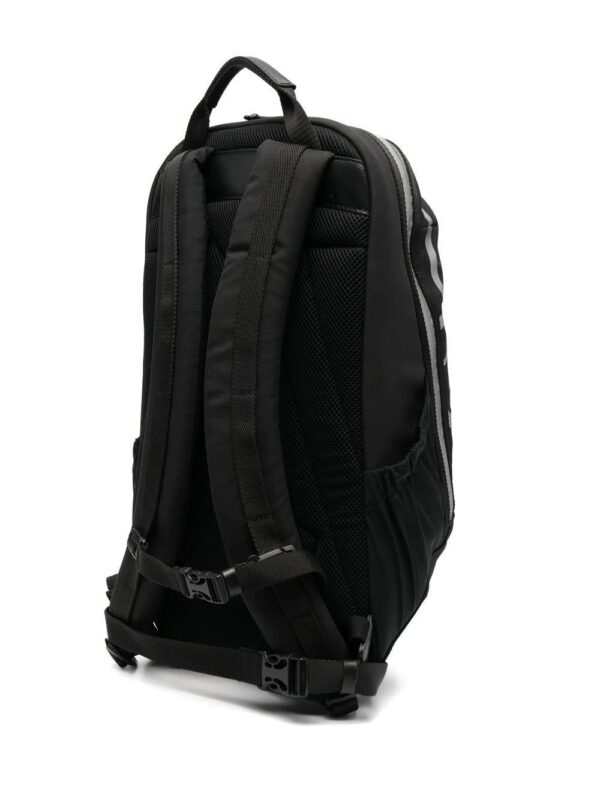 Moncler logo-print leather backpack - Image 3