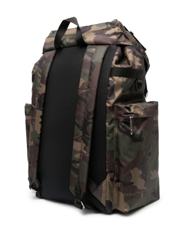 Off-white camouflage-pattern toggle-fastening backpack - Image 3