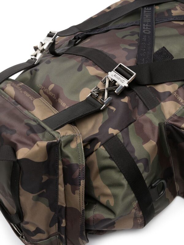 Off-white camouflage-pattern toggle-fastening backpack - Image 4
