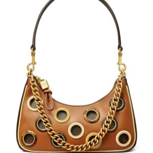 Tory Burch small Mercer Grommet Crescent bag
