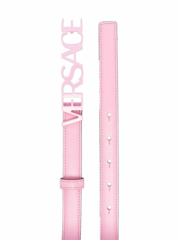 Versace  leather logo lettering belt - Image 2