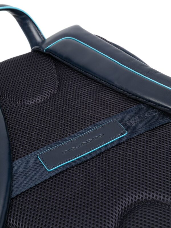 PIQUADRO leather logo-patch backpack - Image 4