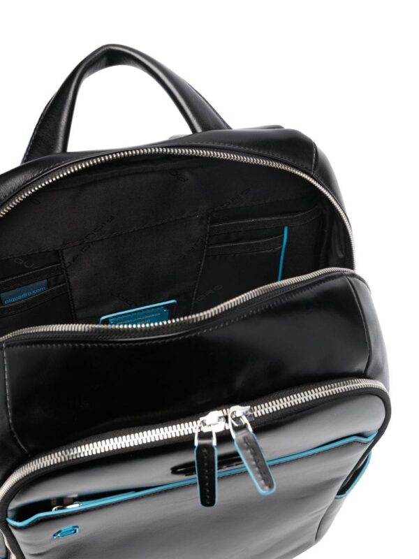 PIQUADRO calf-leather two-zip backpack - Image 5