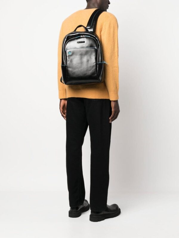 PIQUADRO calf-leather two-zip backpack - Image 2