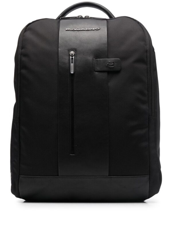 PIQUADRO logo-patch backpack