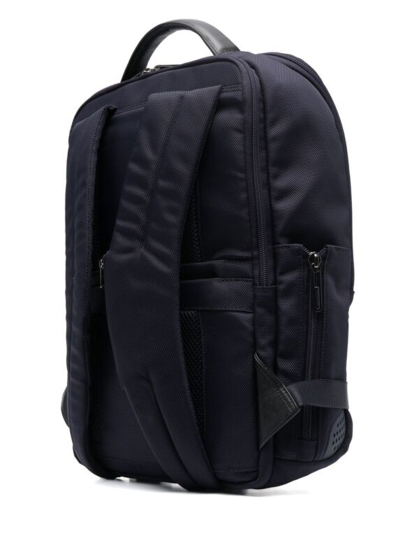 PIQUADRO two-tone logo-patch backpack - Image 3