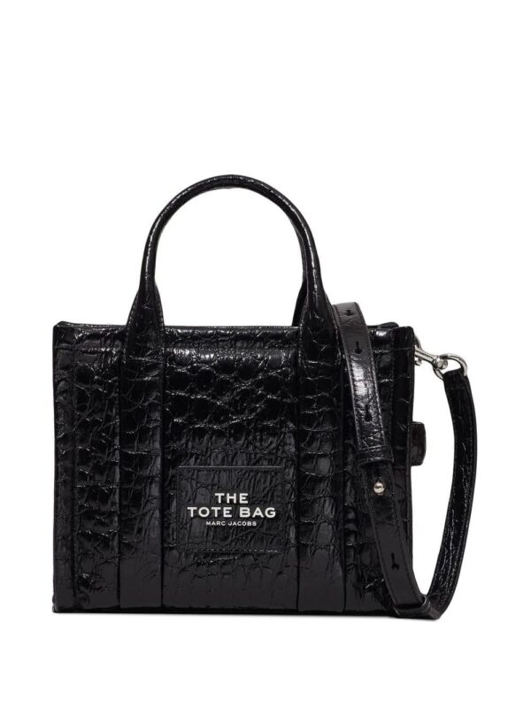 Marc Jacobs  The Croc Embossed mini leather tote bag