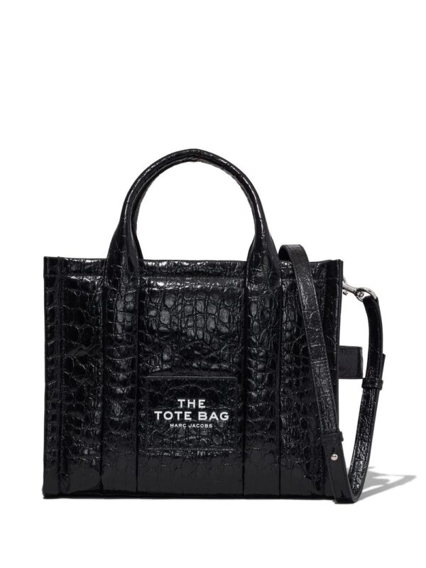 Marc Jacobs  The Medium croc-embossed leather tote bag