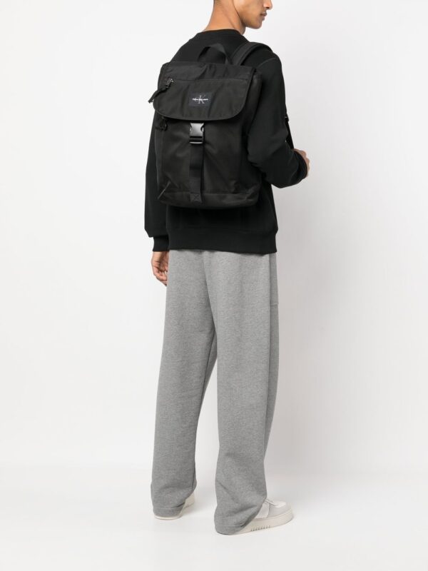 Calvin Klein logo-patch buckled backpack - Image 2