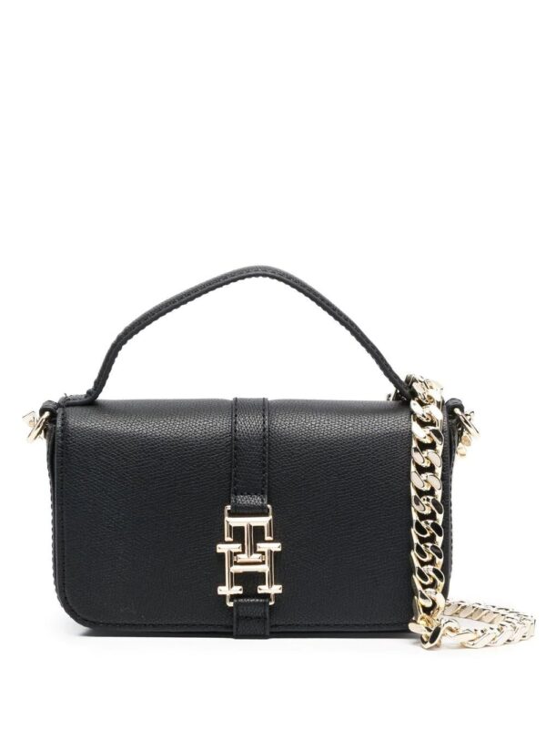 Tommy Hilfiger  logo-plaque chain-link shoulder bag