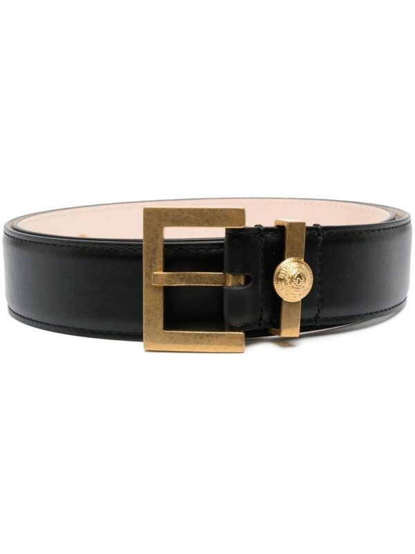 Balmain  leather buckle-belt