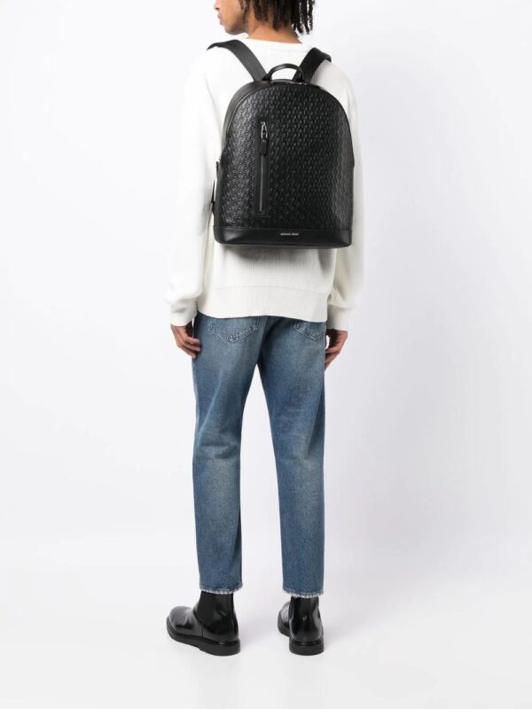 Micheal kors embossed-logo leather backpack - Image 2