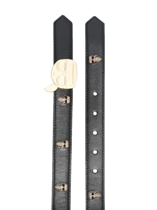 Karl Lagerfeld  logo-print leather belt - Image 2