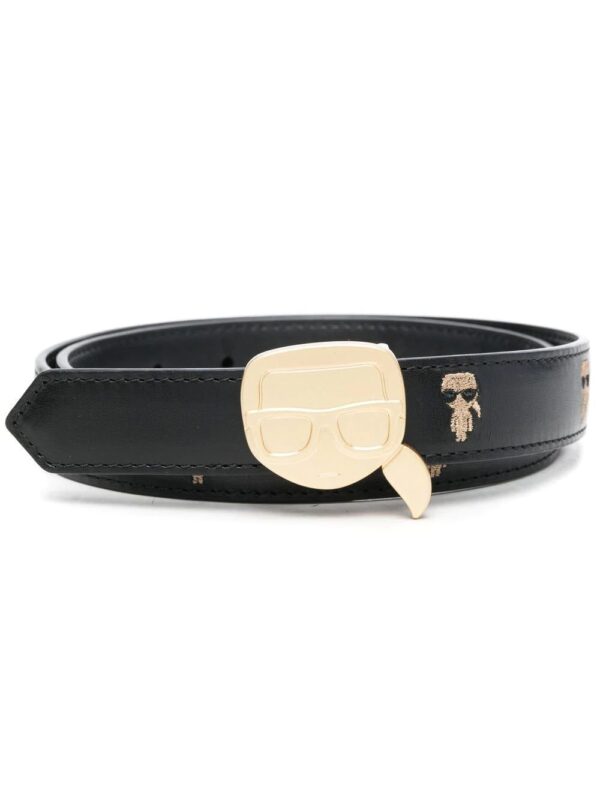 Karl Lagerfeld  logo-print leather belt