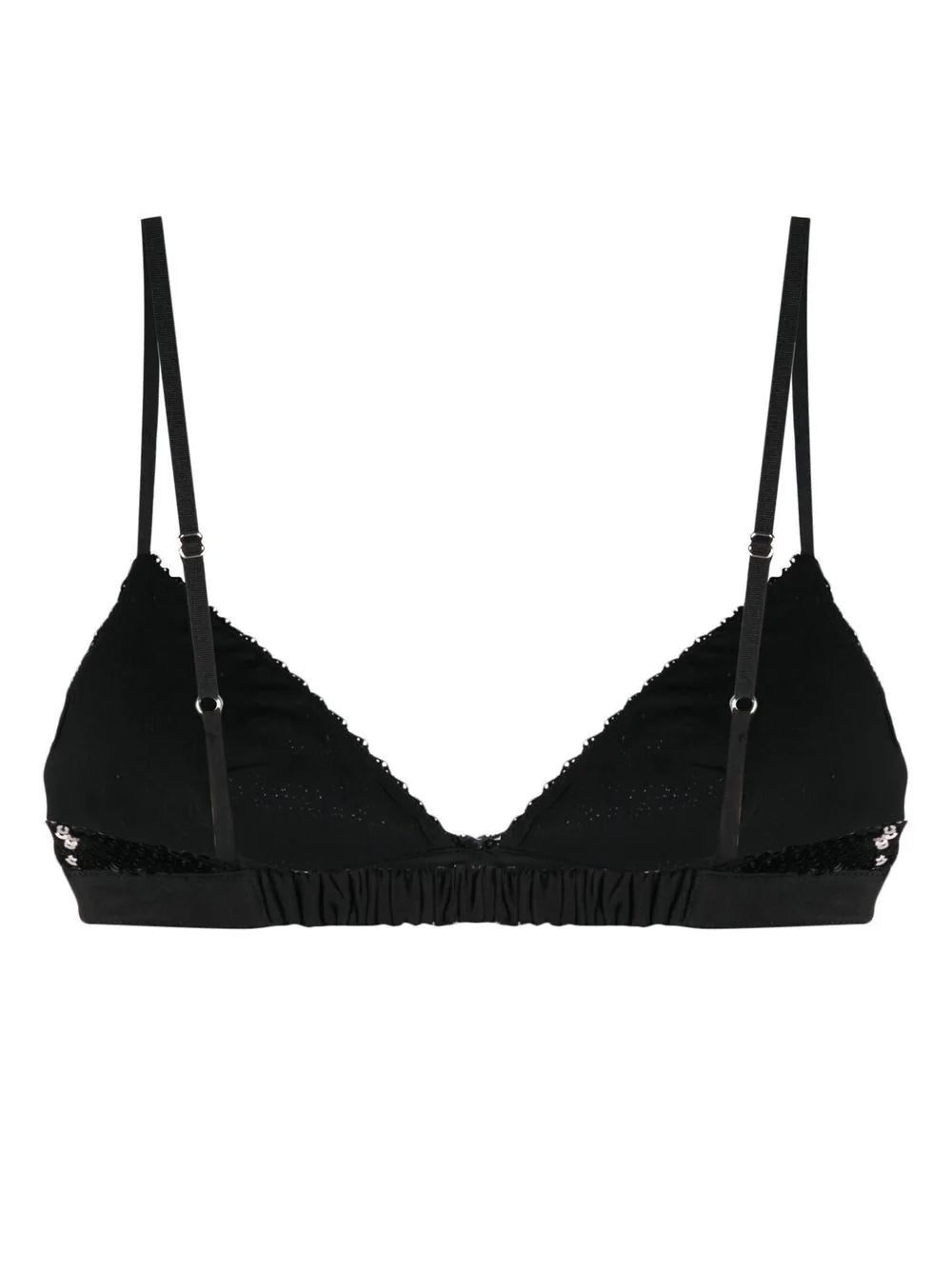 KHAITE sequin silk triangle bra - Image 2