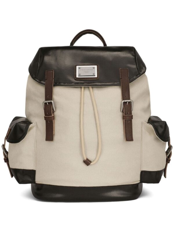 Dolce & Gabbana logo-tag canvas backpack