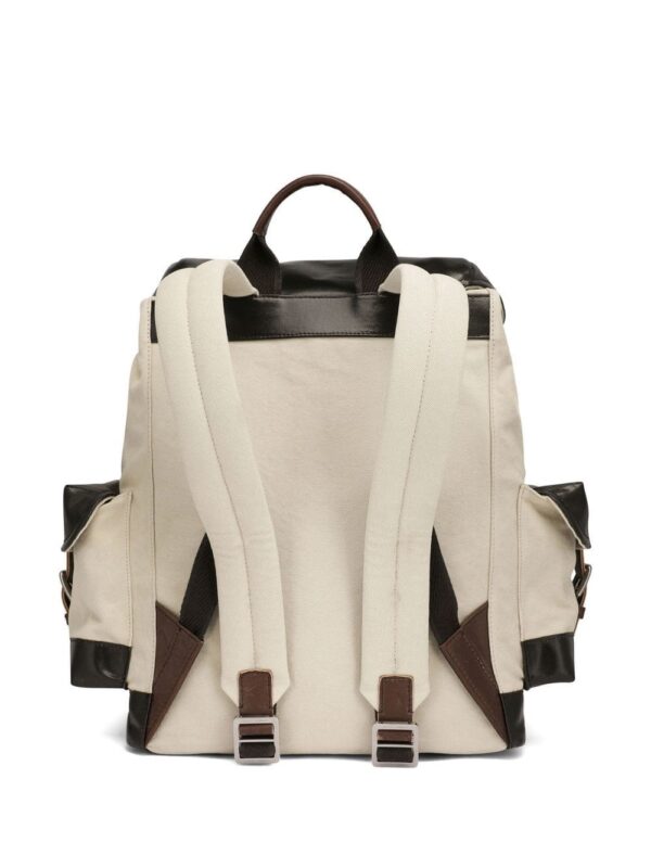 Dolce & Gabbana logo-tag canvas backpack - Image 3