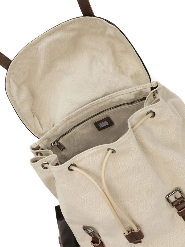 Dolce & Gabbana logo-tag canvas backpack - Image 5
