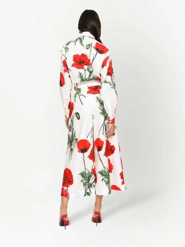 Dolce & Gabbana  poppy-print shirt - Image 4