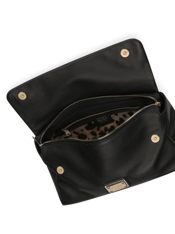 Dolce & Gabbana Sicily Soft leather top-handle bag - Image 5