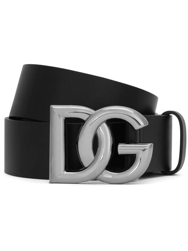 Dolce & Gabbana  DG logo-buckle leather belt