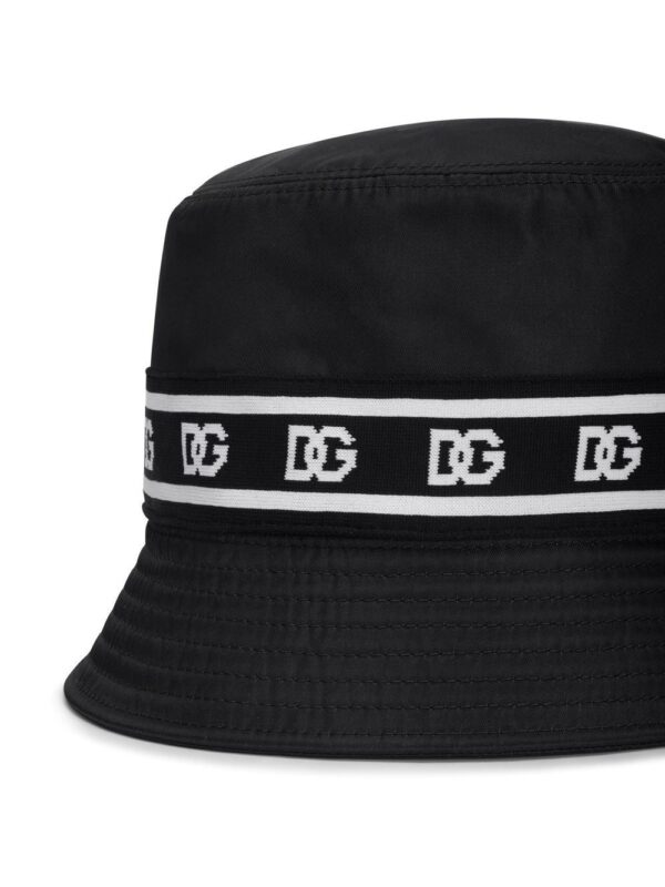 Dolce & Gabbana logo-tape fedora hat - Image 2