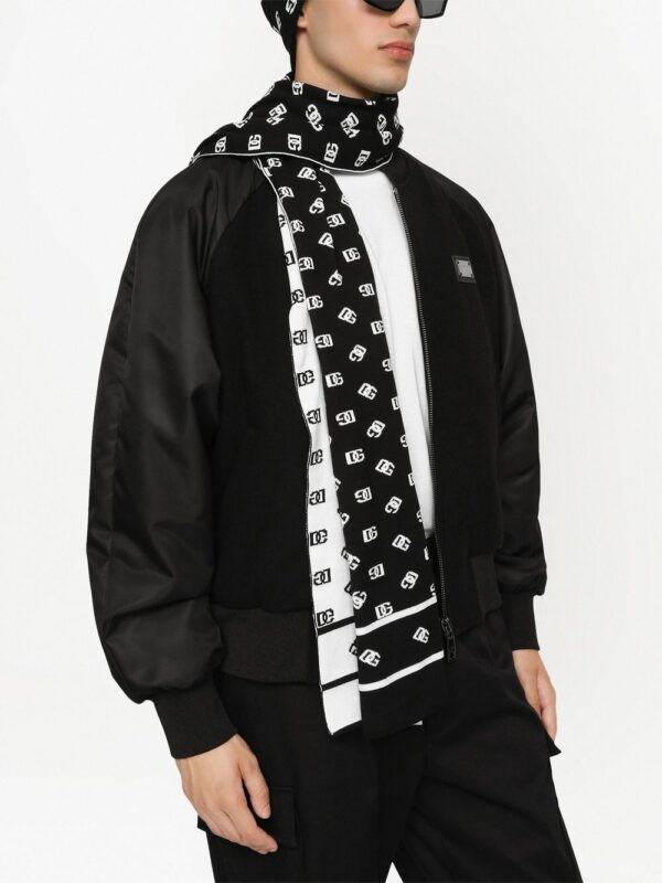 Dolce & Gabbana DG Monogram jacquard knitted beanie - Image 2