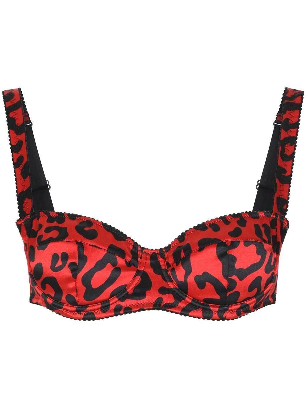 Dolce & Gabbana leopard-print balconette bra