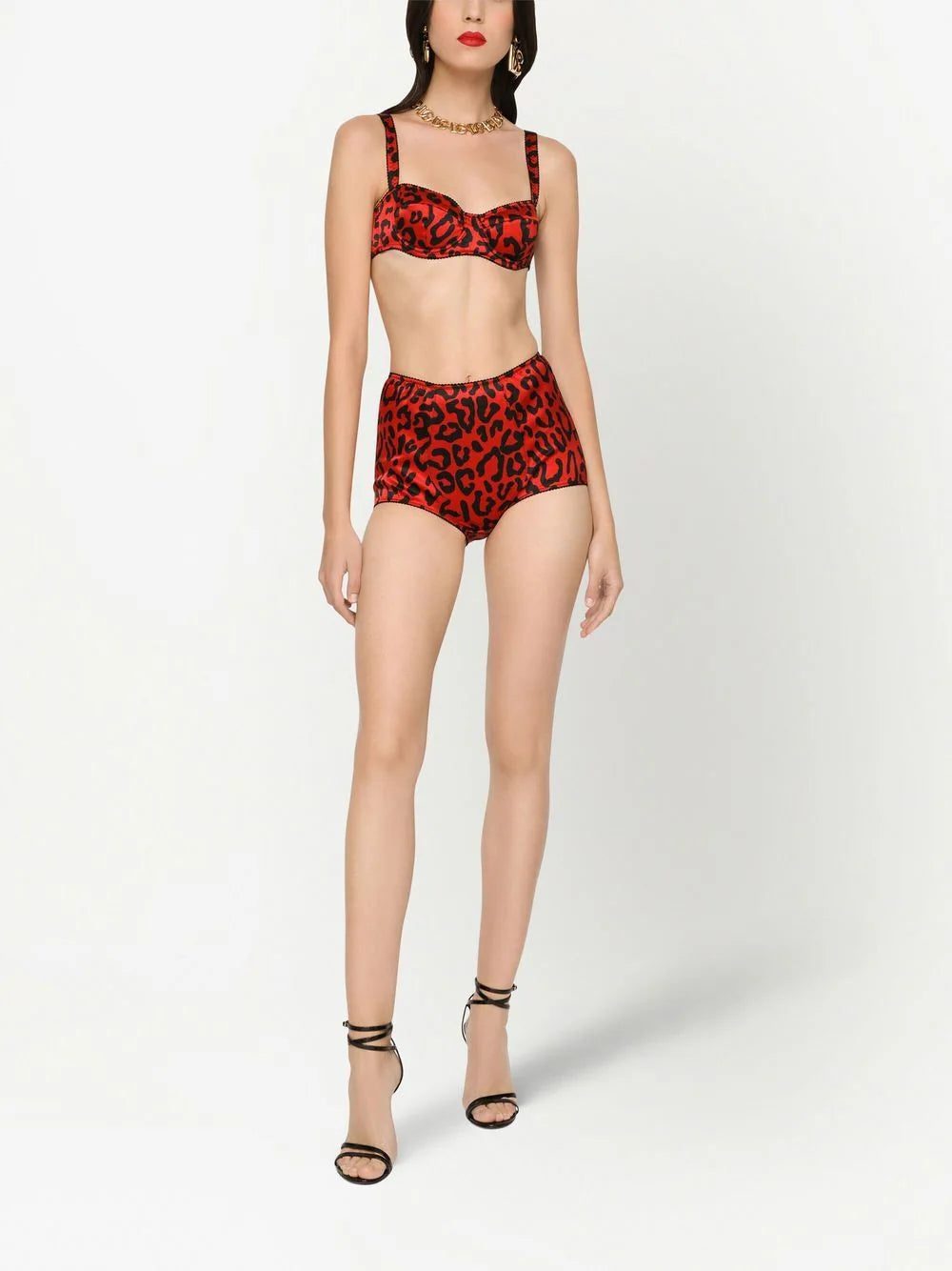 Dolce & Gabbana leopard-print balconette bra - Image 2