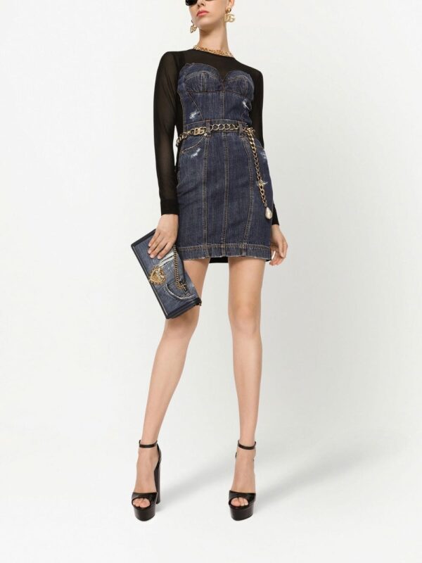Dolce & Gabbana Devotion patchwork-denim shoulder bag - Image 2