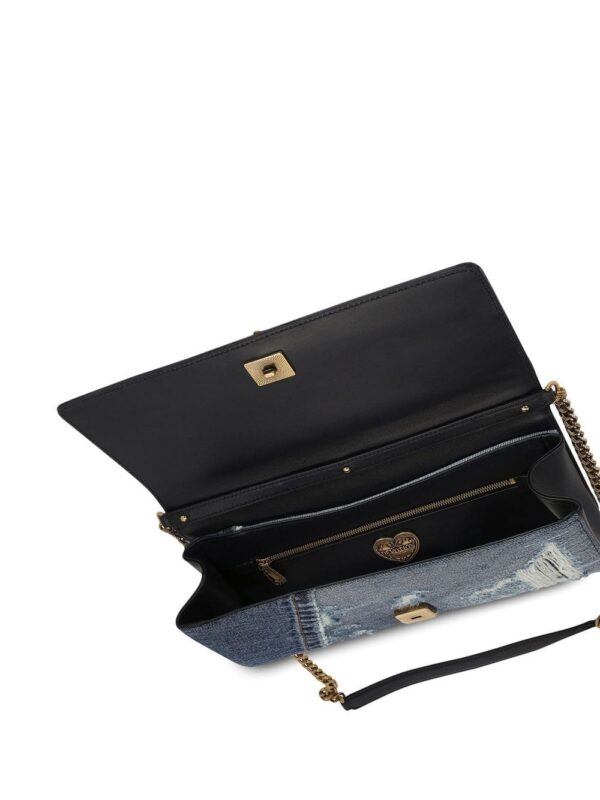 Dolce & Gabbana Devotion patchwork-denim shoulder bag - Image 5