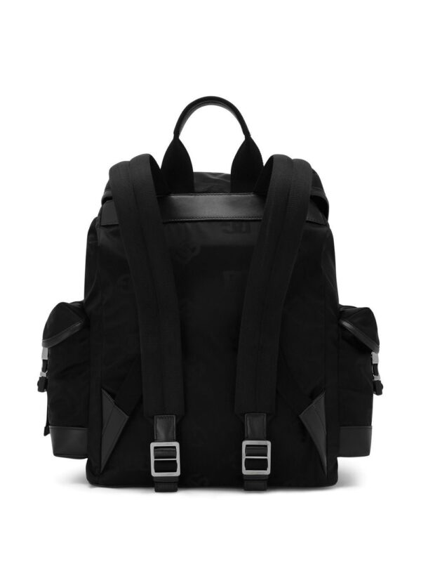 Dolce & Gabbana logo-plaque foldover-top backpack - Image 3