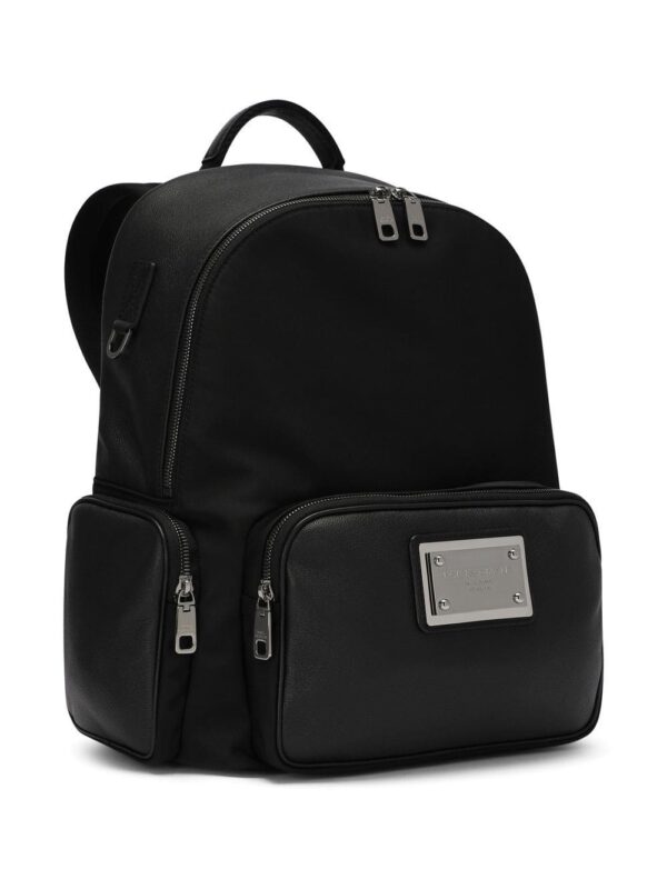 Dolce & Gabbana logo-tag leather backpack - Image 3