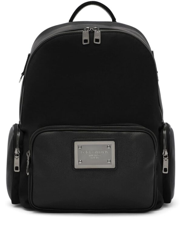 Dolce & Gabbana logo-tag leather backpack