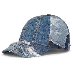 Dolce & Gabbana patchwork-denim baseball cap