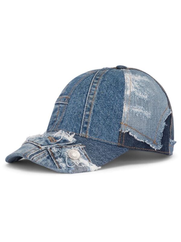 Dolce & Gabbana patchwork-denim baseball cap