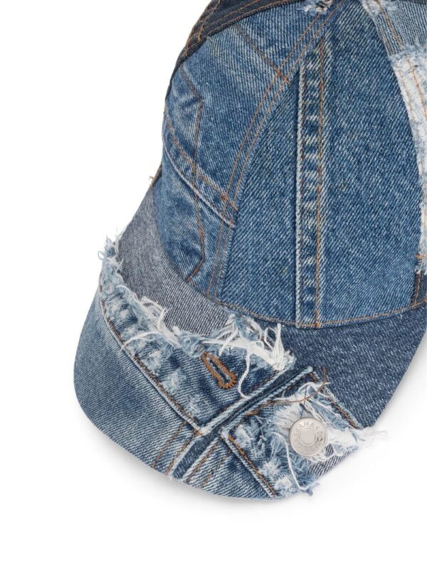 Dolce & Gabbana patchwork-denim baseball cap - Image 2