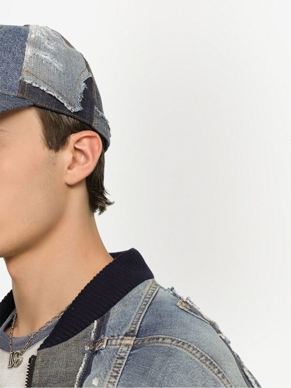 Dolce & Gabbana patchwork-denim baseball cap - Image 5