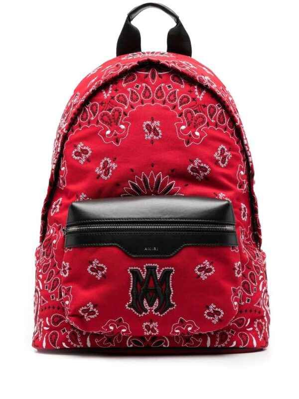 Amiri bandanna-embroidered backpack