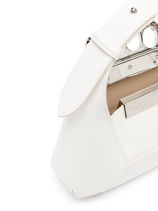 Alexander McQueen Jewelled Hobo leather mini bag - Image 5