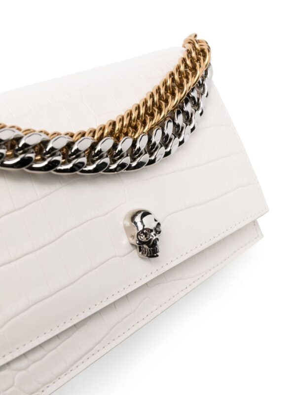 Alexander McQueen leather skull-stud bag - Image 4